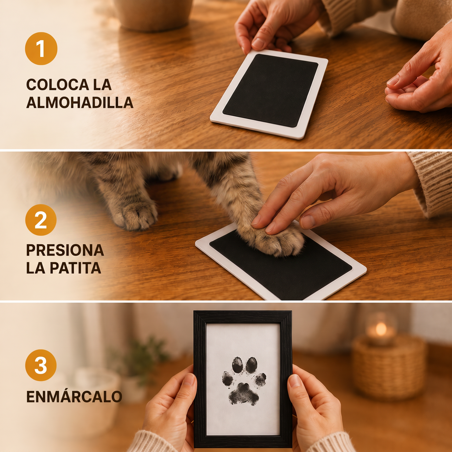 Kit de Huella sin Tinta para Gatos