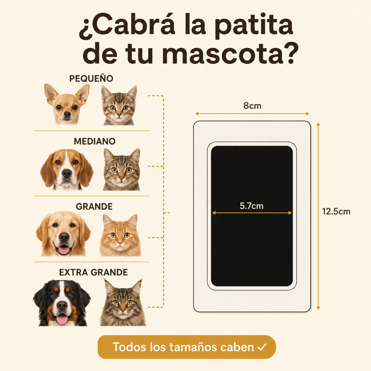 Kit de Huella sin Tinta para Gatos